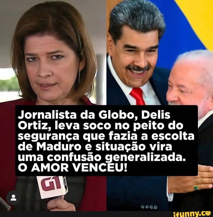 Jornalista da Globo Delis Ortiz leva soco no peito do segurança que