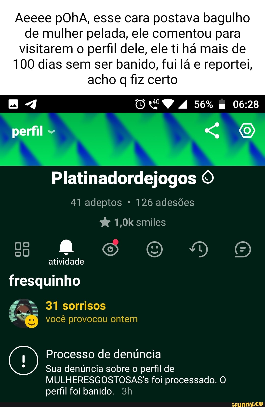 Aeeee Poha Esse Cara Postava Bagulho De Mulher Pelada Ele Comentou Para Visitarem O Perfil 3552