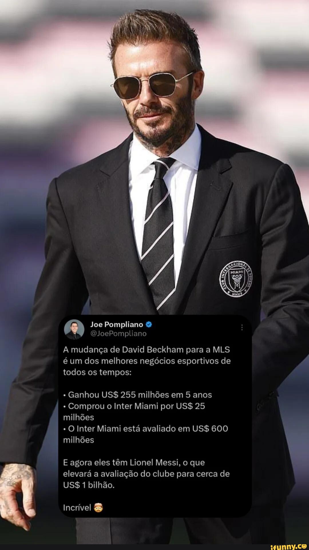 Joe Pompliano BJoePompliano A Mudança De David Beckham Para A MLS é Um ...