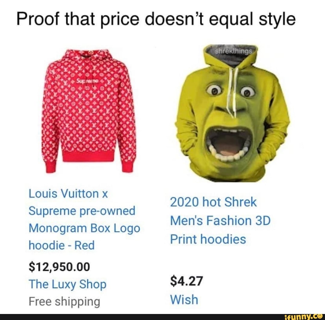 Proof that price doesn't equal style Louis Vuitton x Supreme pre-owned ...